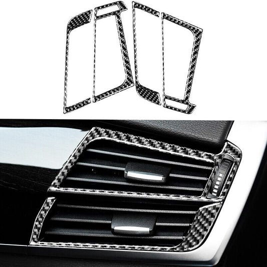 Real Carbon Fiber Car Air Vent Outlet Cover Trim for BMW X5 F15 2014 2015-2018