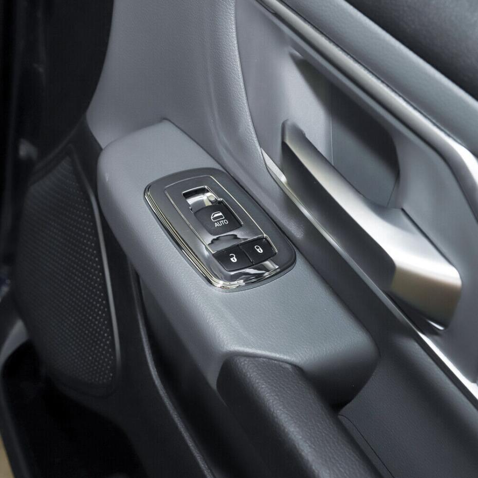 For 2011-2024 for Dodge for Ram 1500 ABS Chrome Window Lift Switch Panel Cover Trim 5PCS v