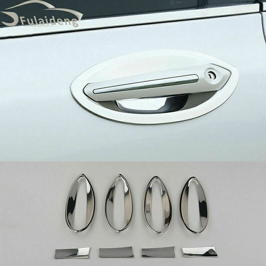 for Lincoln MKZ 2017 2018-2020 Chrome Exterior Door Handle Bowl Decor Cover Trim