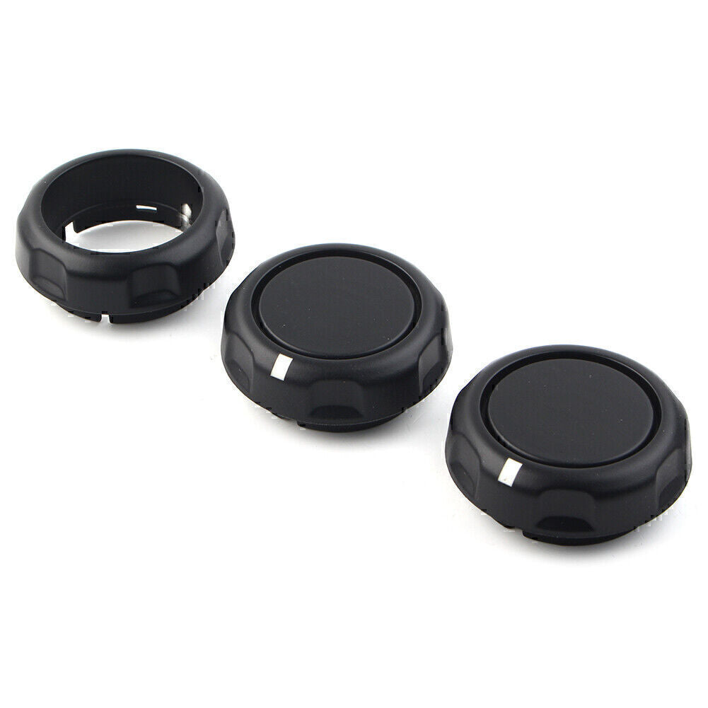 3x Air Condition Control Volume Knobs ABS for Land Rover Freelander 2 2007-2015