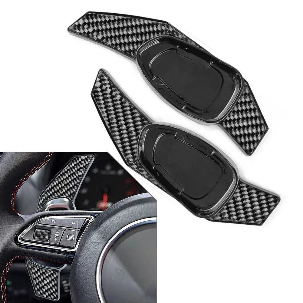 Black Steering Wheel Shift Paddle Extension for Audi S3 S5 S6 RS3 RS4 RS6 RS7 Q