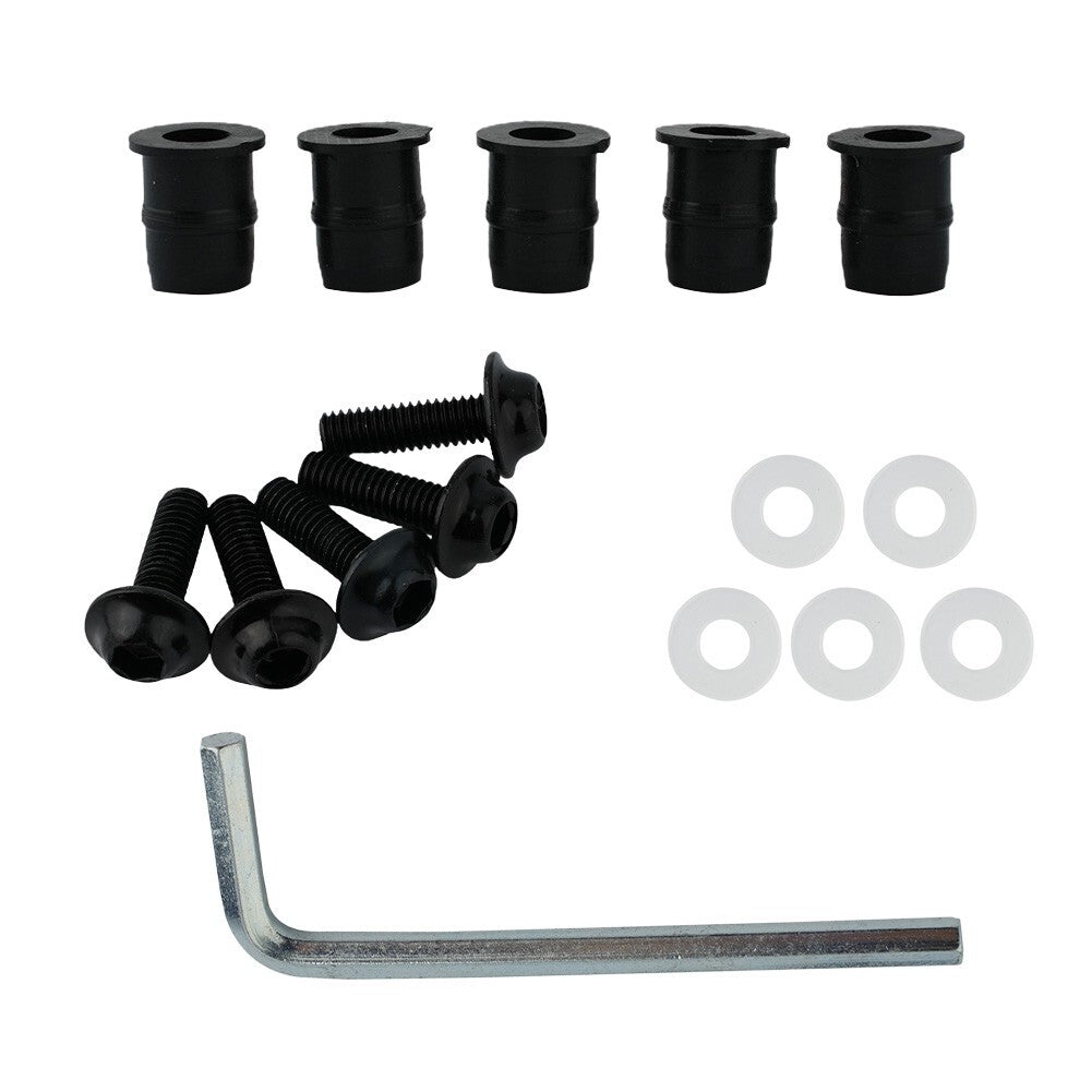 Screw Kit CNC Bolt Strength Windshield Accessory Aluminum+plastic Black v