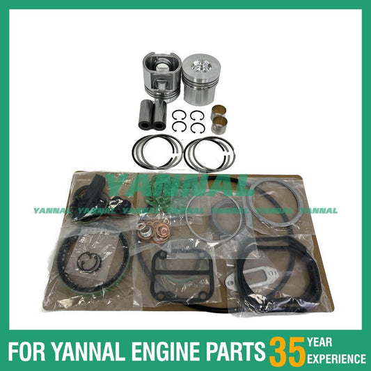 Piston hot parts for Deutz F2L511 rebuild kit with piston rings and cylinder gaskets -