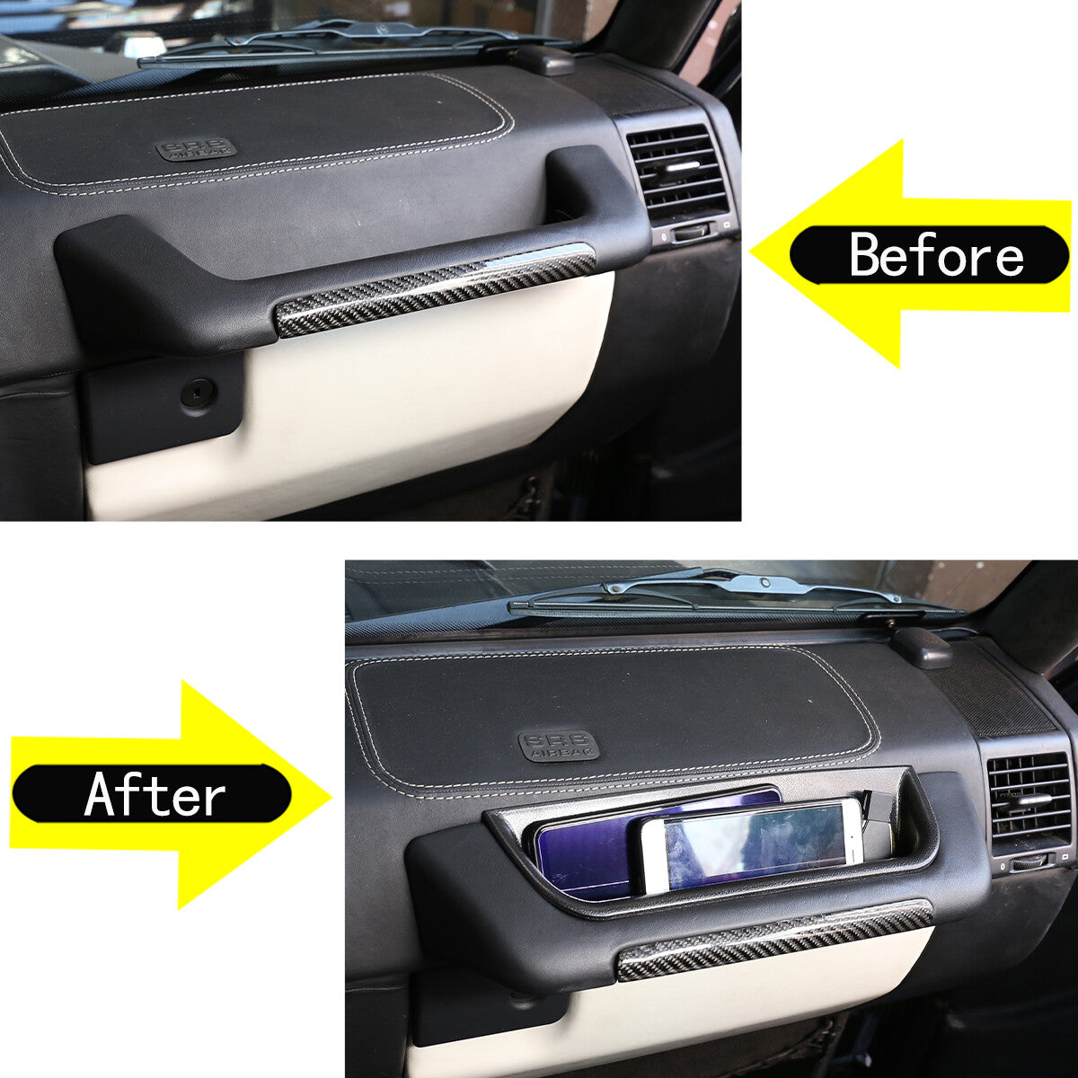 The interior passenger-side console central storage box is compatible with the G-Class W463 G500 (2004-18). n