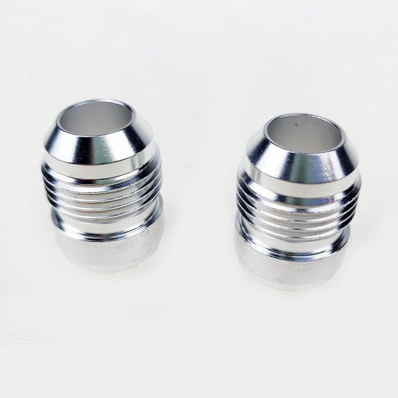 2pcs Straight AN8 Weld On Fitting Bung Male Aluminum - 8 AN
