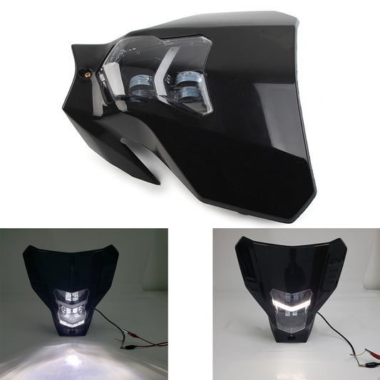 LED Dirt Bike Headlight Fit for Honda CRF450L 450XR CRF250 230 for Yamaha for Suzuki Q