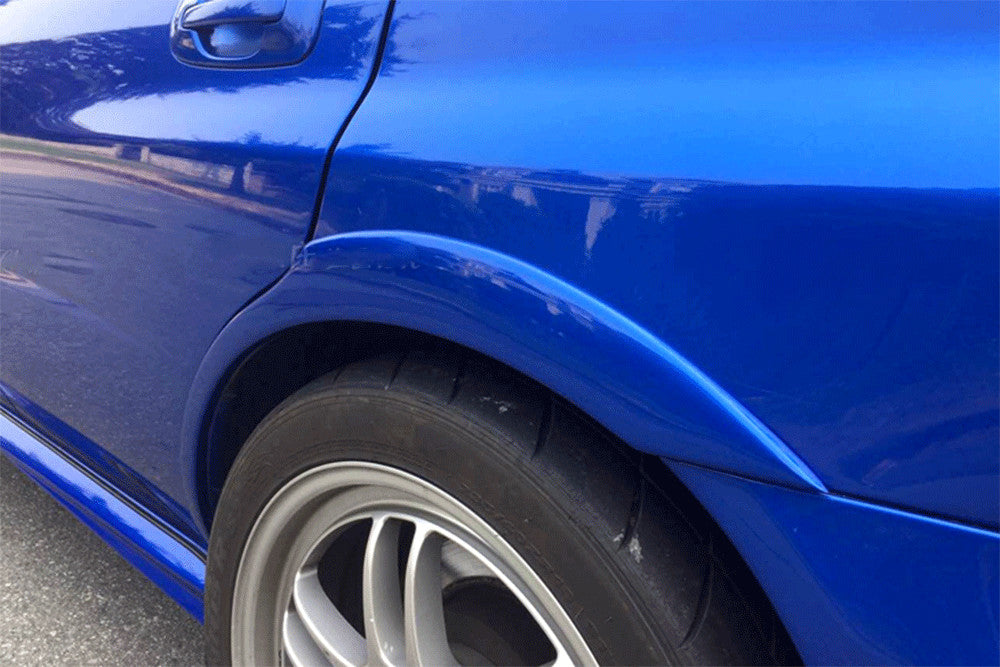 2PCS PU Wheel Well Arch Covers Fender Flares Trim for Subaru Impreza STI 2002-09