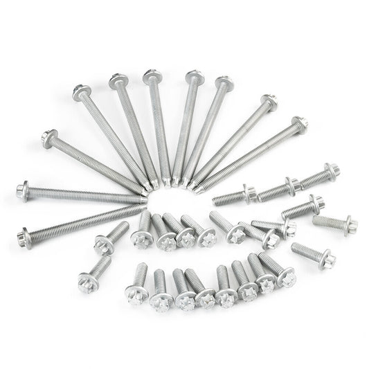 11132210959 Oil Pan Aluminium Screws Bolt Set for Bmw 230i 430i 530i 740i X1 X3 Q