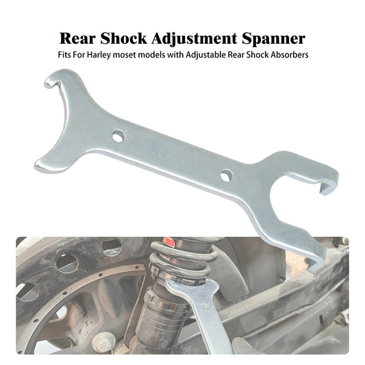 Rear Shock Adjustment Spanner Wrench Tool for Harley Sportster Softail Fat Boy