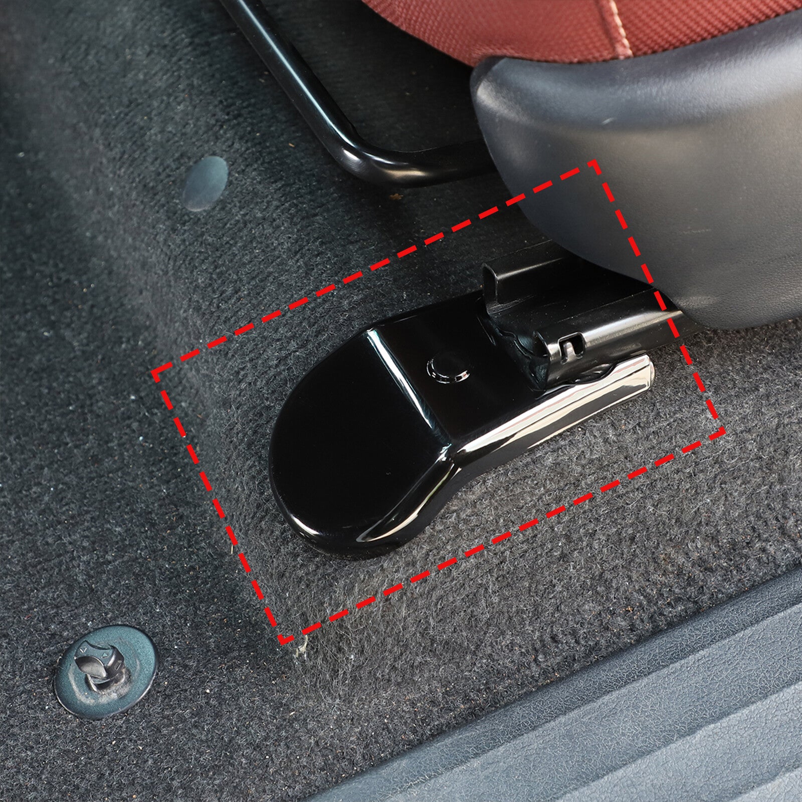Matte black for seat base screw protectors for Tayota Hilux Revo 2015-2021 (4 pieces) n