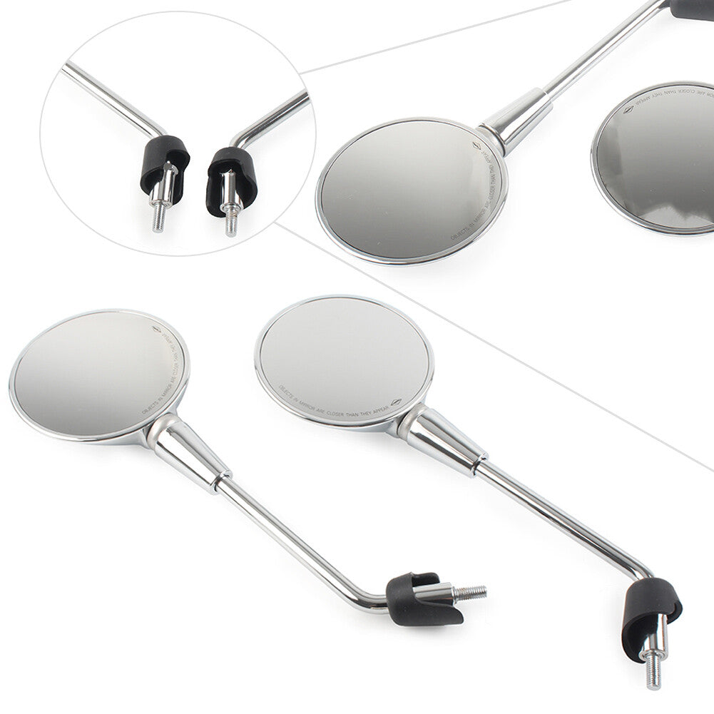 Rearview Side Mirrors For Vespa GTS GTV 125 200 300ie Sprint Primavera150 Chrome Q