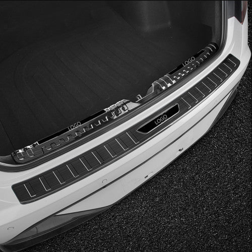 2x for Hyundai Sonata 2020-2023 Black Steel Rear Bumper Trunk Sill Guard Cover
