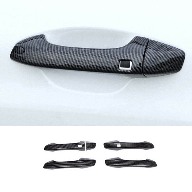 for Kia K5 2021-2023 Carbon Fiber Exterior Side Door Handle Molding Cover Trim