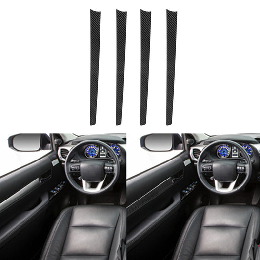 4Pcs Carbon Fiber Interior Dashboard Strip Cover Trim for Mazda CX-9 2016-2022 v