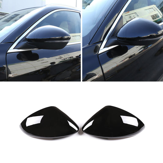 Glossy black ABS side mirror covers for Alfa Romeo for Stelvio 2017-2023 n