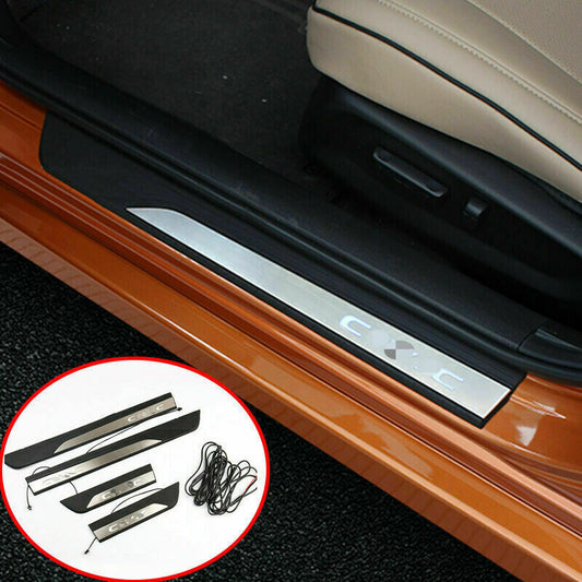 for Honda for Civic 2016-2021 LED Side Door Sill Scuff Plate Molding Protector Trims