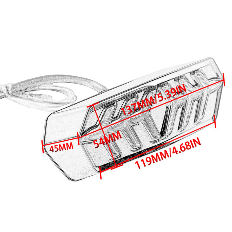 12V Motorcycle/Motorcycle Mudguards, LED Stop Lights, Taillights, and Turn Signals n