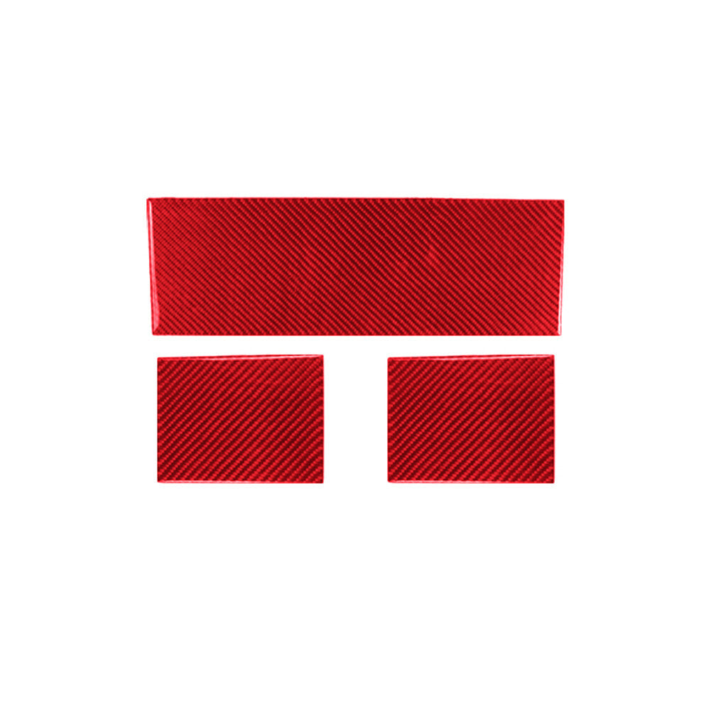 5X Red Carbon Fiber Dashboard Cover Trim Kit For Colorado 2004-12/ for Canyon 2005-12 v