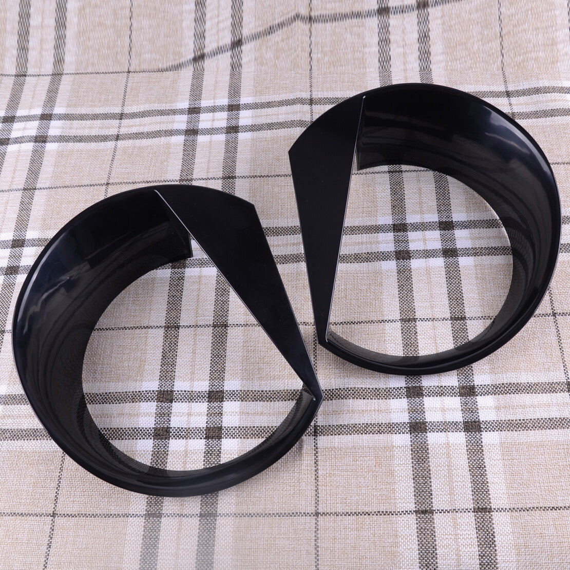 2pcs Bird Eyes Style Front Headlight Lamp Cover Trim Fit for Jeep Renegade FL