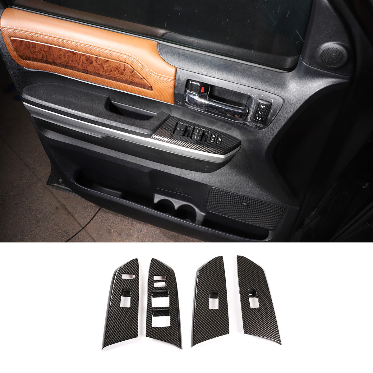 2-Piece Black Front and Rear Logo Protective Cover Kit for Honda Pilot 2015-2022 Q