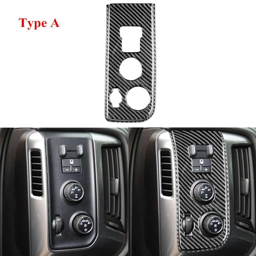 4Pcs Carbon Fiber Door Handle Decorative Cover Trim for Chrysler 300 2005-2007 v