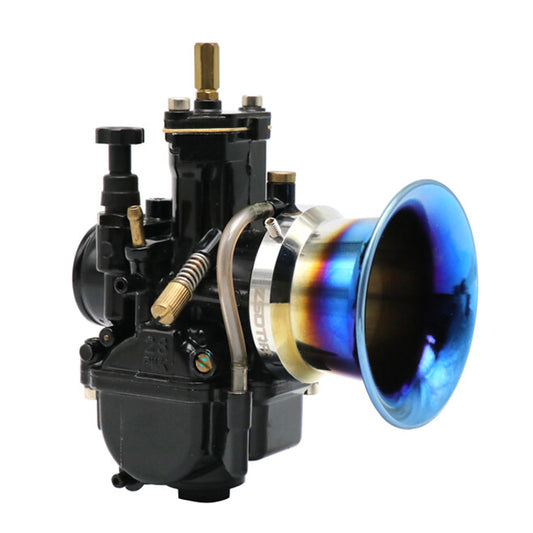 50mm Motorcycle Carburetor Velocity Stack Stainless Steel Air Filter Cup Funnel Q