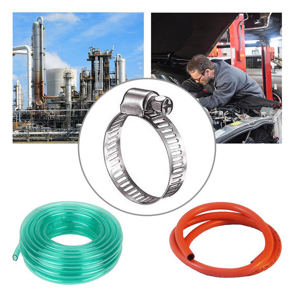 2-inch hose clamps, 304 stainless steel hose clamps, worm gear hose clamps, 10 pieces/set