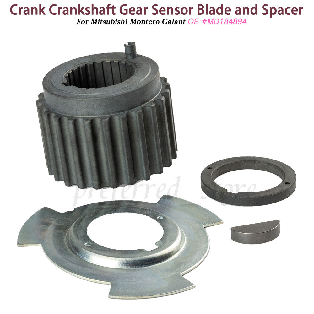 Crankshaft gear sensor blades and spacing kits for Montero Eclipse v