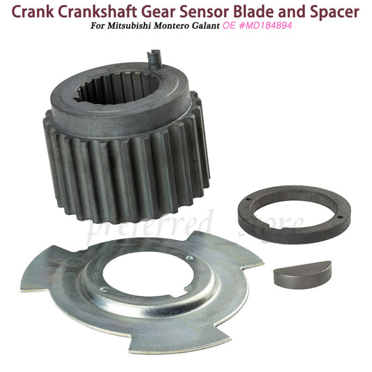 Crankshaft gear sensor blades and spacing kits for Montero Eclipse v
