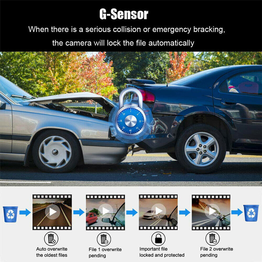 HD Car AR DVR Driving Video Recorder Dash Camera Single Lens ADAS Night Vision