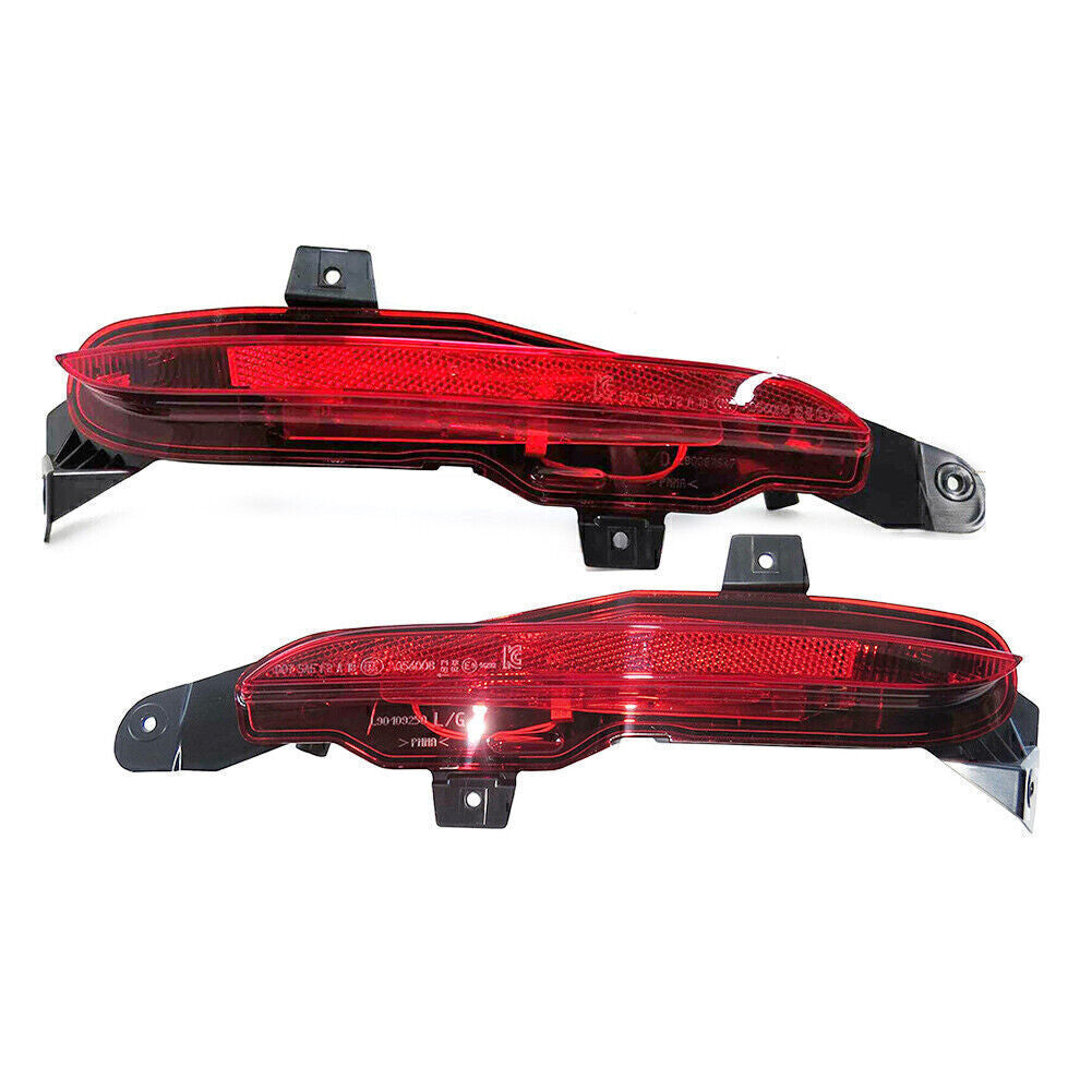 2X Bumper Fog Lamp Light Rear Reflector Fit 2018-22 for Land Rover for Range Rover Velar