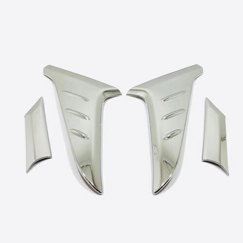 for Hyundai Kona 2020-2023 Chrome Rear Door Trunk Side Pillar Cover Spoiler Trim n
