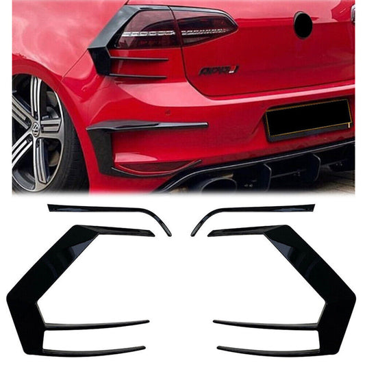 Car Rear Taillight Cover for VW for Golf 7 R GTD Mk7 2013-2016 ABS plastic Black