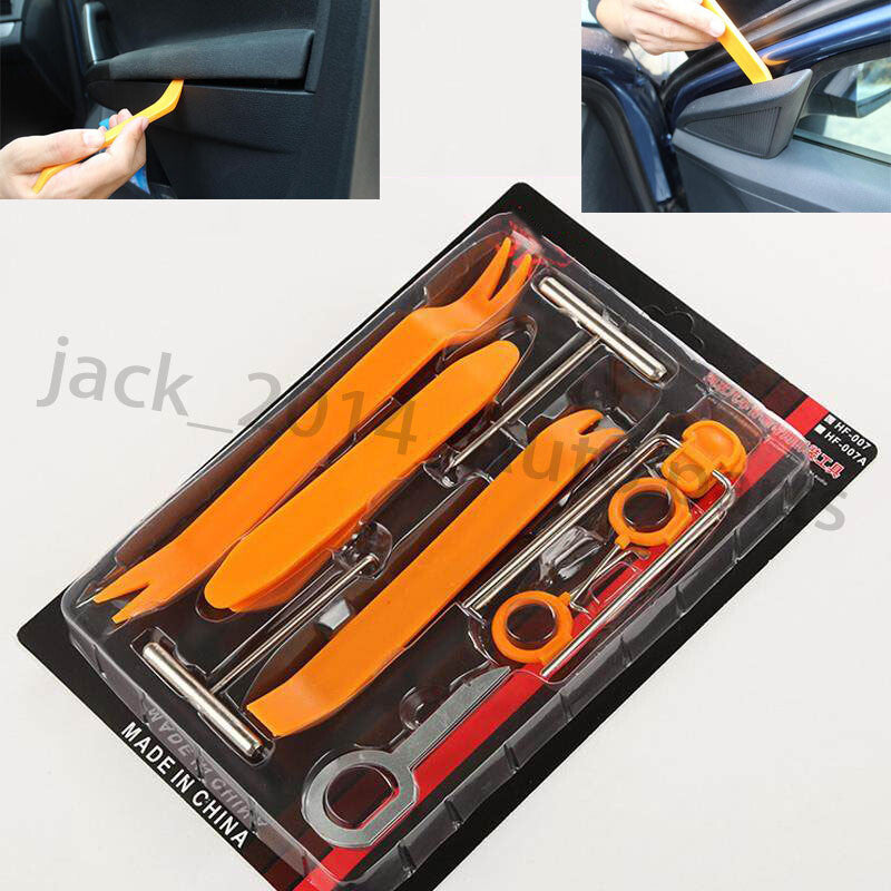Car Radio Audio Stereo Door Trim Dash Panel Install Removal Pry Tools Kit 12PCS