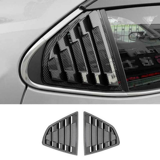 for Toyota for Camry 2018-2023 Carbon Print Side Window Louver Shutter Cover Trim 2X