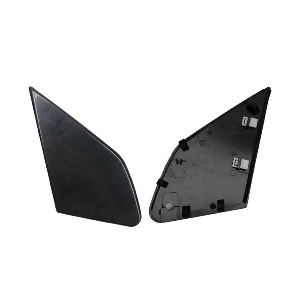 Pair Front Door Garnish Window Glass Plate Cover Trim for Honda Fit 2009-2013