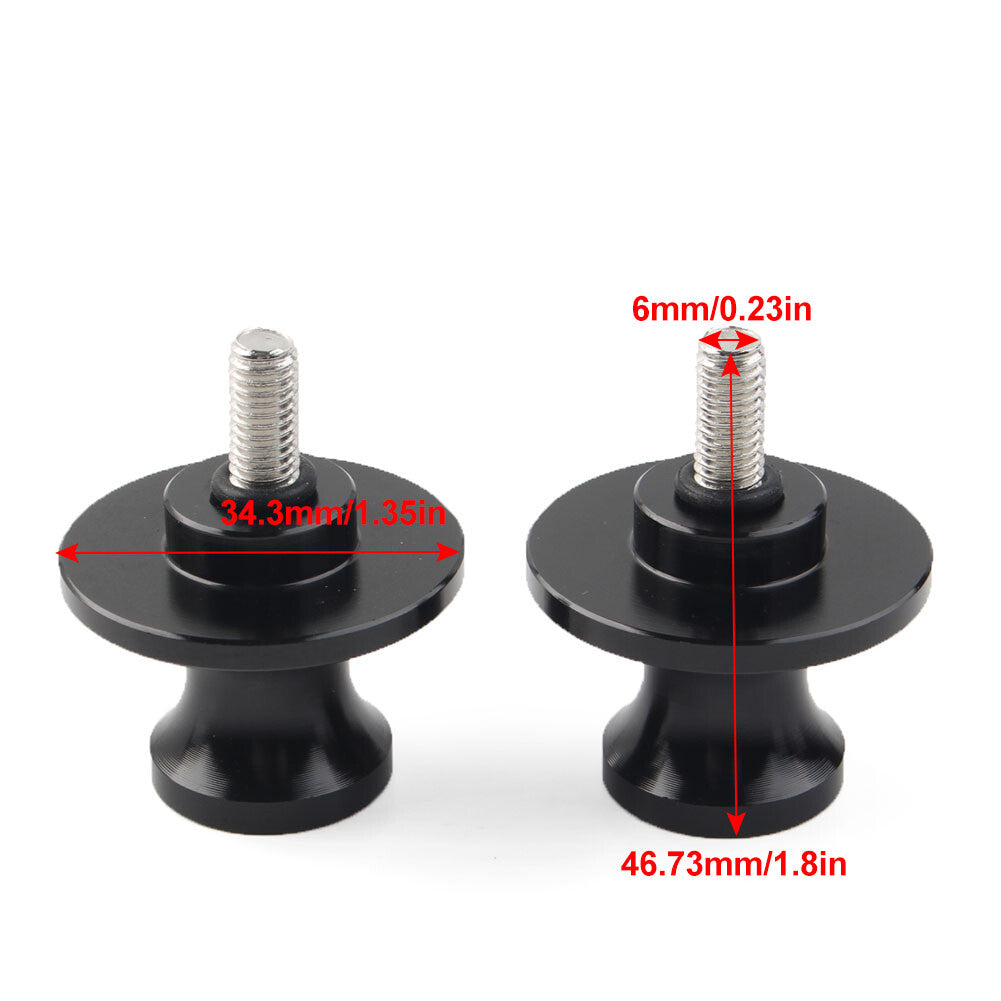Motorcycle 6MM Swingarm Spools Sliders for YAMAHA MT-09 FZ09 2013-2022 Gold