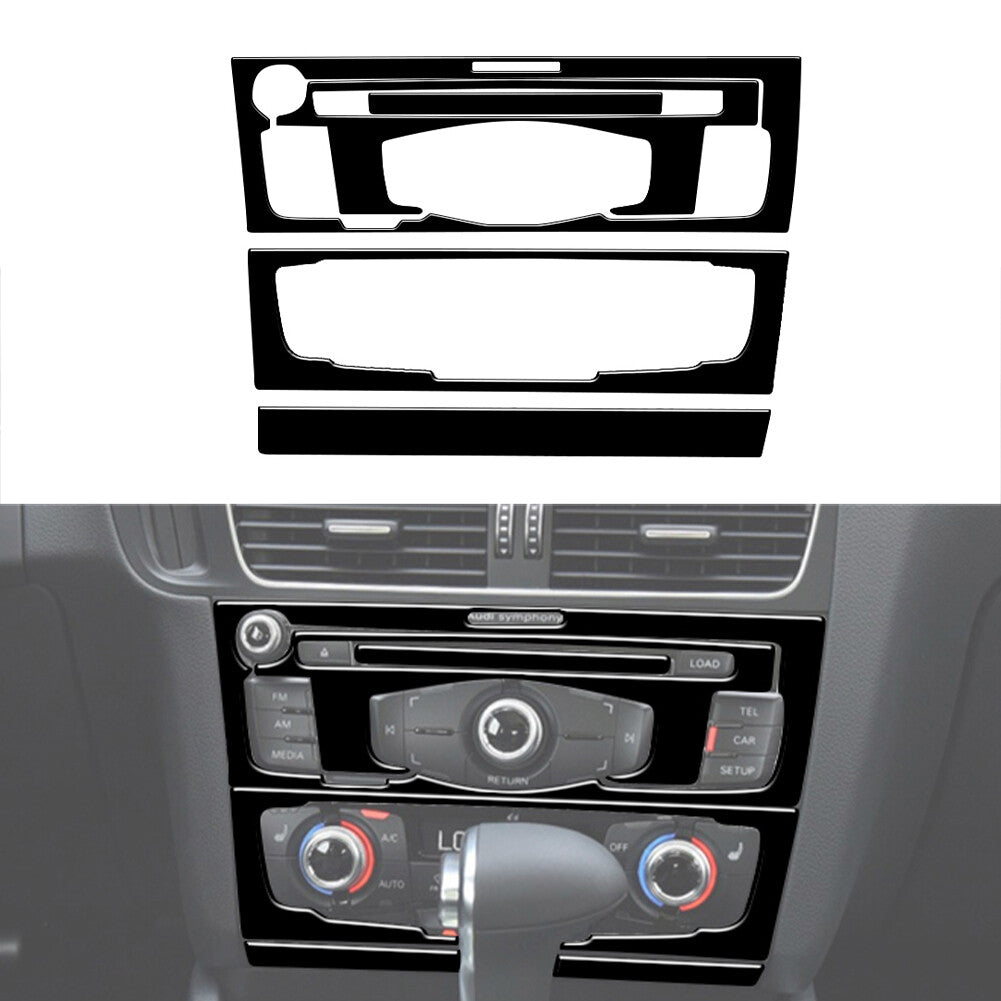 4Pcs Red Carbon Fiber Center Control Panel Trim Cover For F150 2004-2008 v