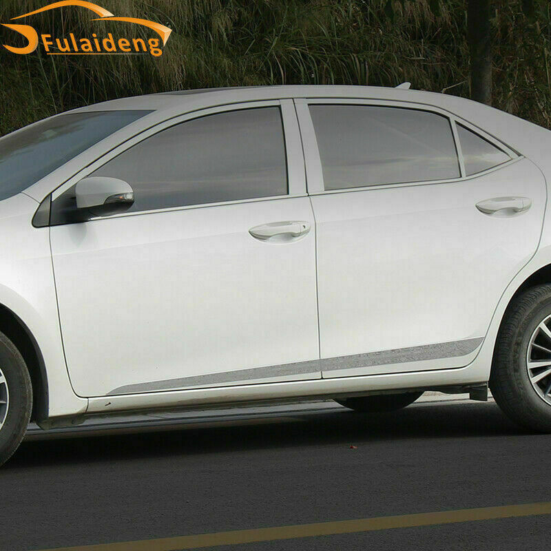 for Toyota for Corolla 4DR 2014-2018 Chrome Body Side Door Molding Cover Trims