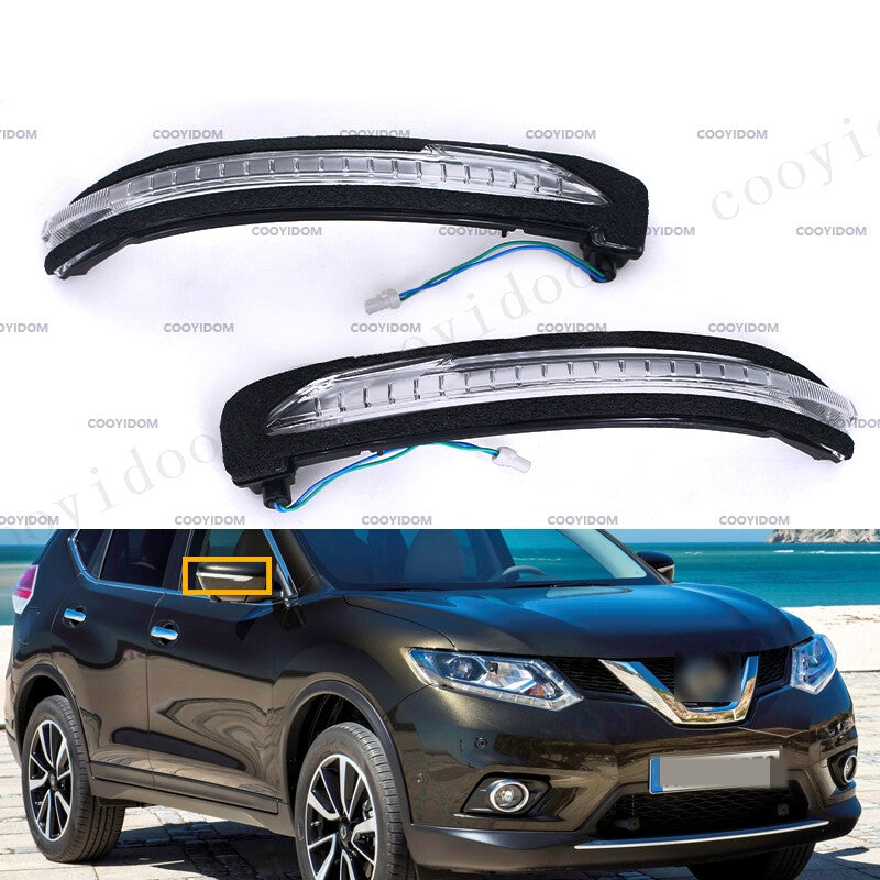 Pair Rear Mirror Indicator LED Front for Nissan X-Trail T32 for Nissan Qashqai J11