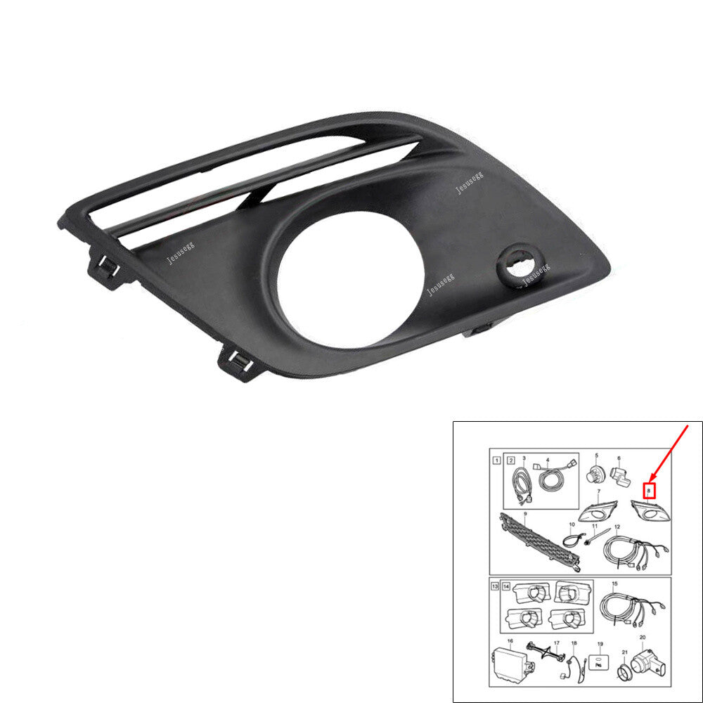 Front Bumper Right Grille with Lamp Parking Sensor Holes for Volvo XC60 10-16
