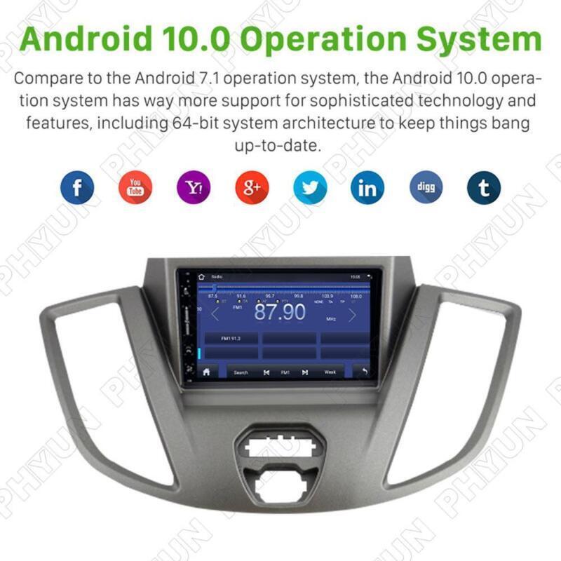 cam 1GB+16GB 7-inch Android 10.0 Car Stereo Radio GPS Player for Transit 2015-2022 n