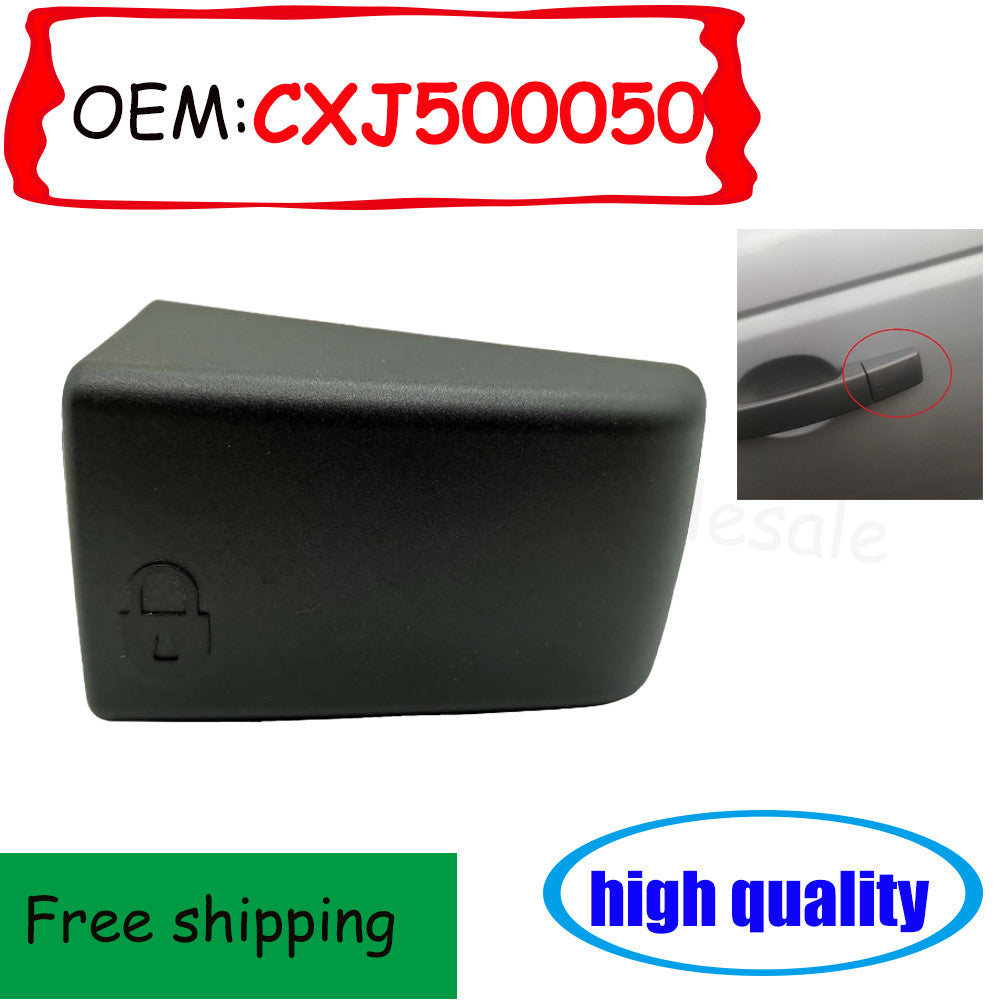 Front left driver's side door handle cover for Land Rover LR2 LR3 LR4, black. n