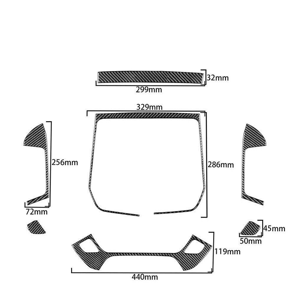 5X Rear Front Door Handle Trim Cover Carbon Fiber for CADILLAC CTS SPORT 2008-UP v