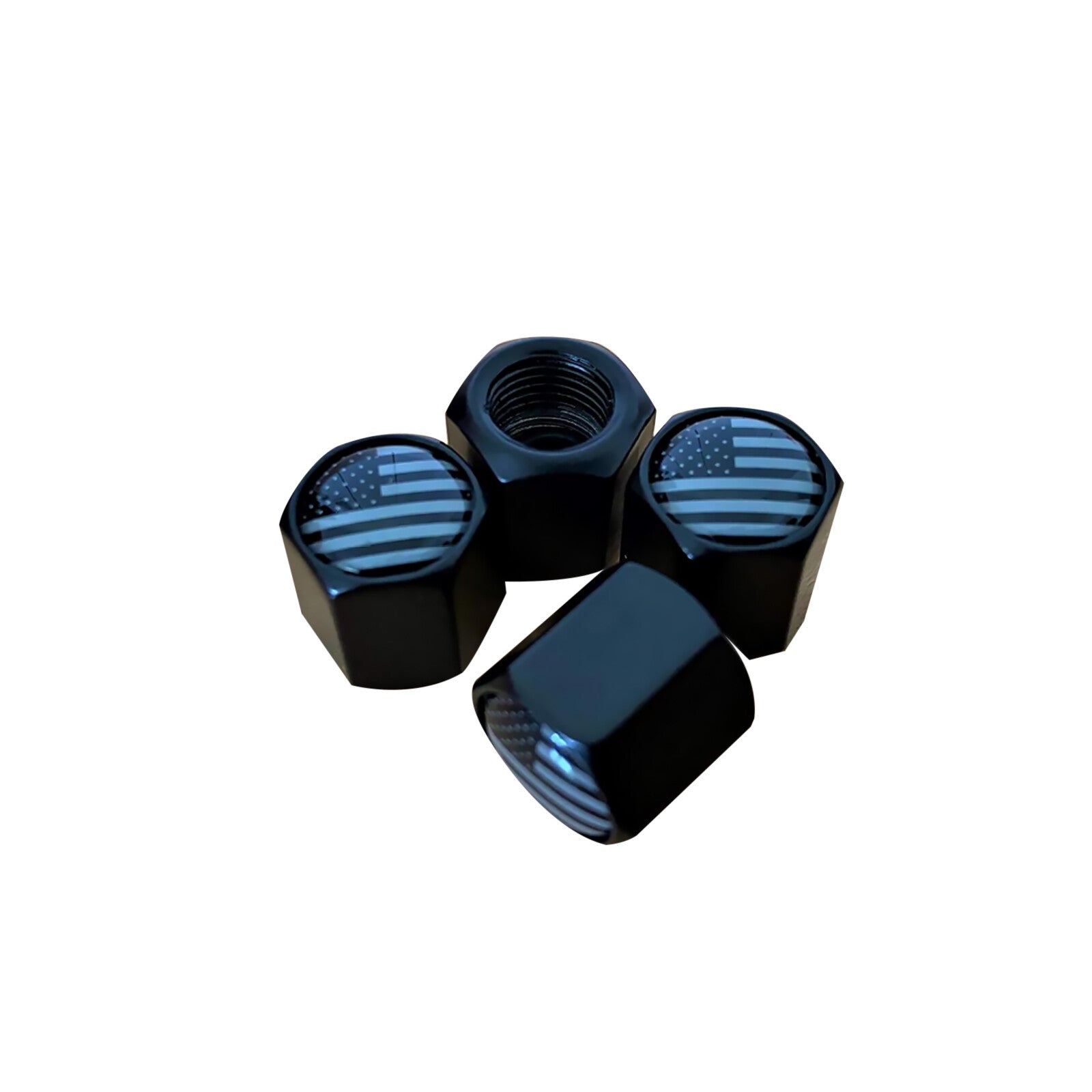 4pcs/pack Matte Aluminum Dust Cover for Cars Trucks Motorcycles Tire Wheel Rim