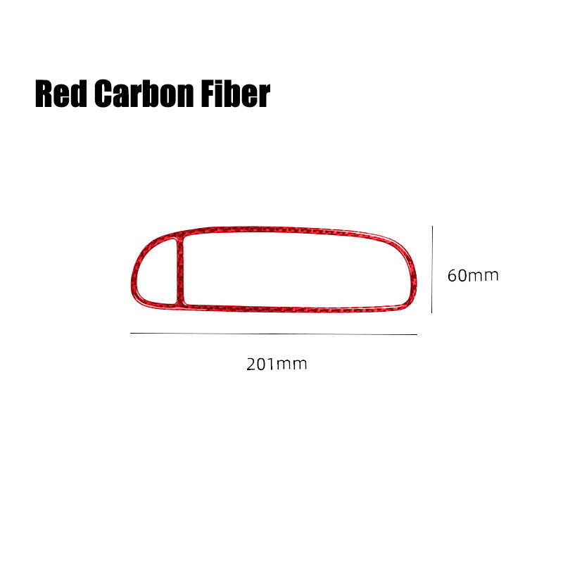 Red carbon fiber center vent cover trim for Corvette C5 1998 - 2004 - n