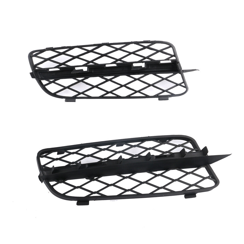 One Pair Front Bumper Lateral Grill Cover Left Right for 2007-2010 for BMW for X5 Black