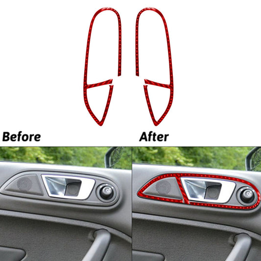 Carbon Fiber Passenger Glove Box Strip Cover Trim for Audi Q7 2007-2015 v