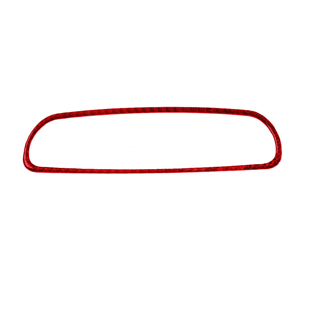Red Gearbox Shift Frame Trim Cover Carbon Fiber For Tundra 2007-2013 v