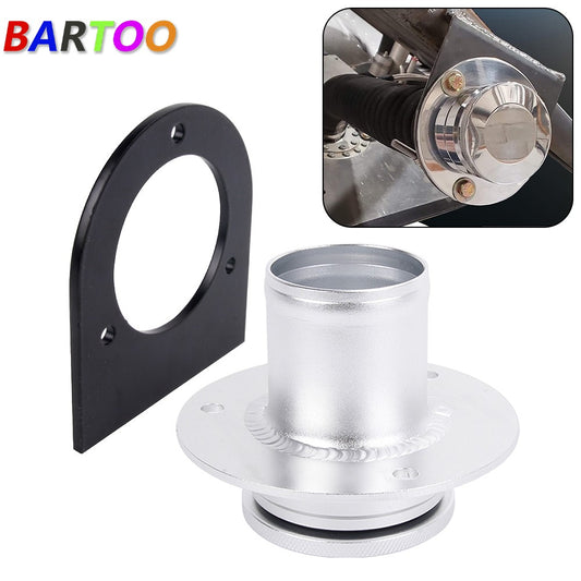 17-2530 Aluminum Fuel Tank Filler Neck for 2 Gas Tank Fuel Filler Neck Hose Q